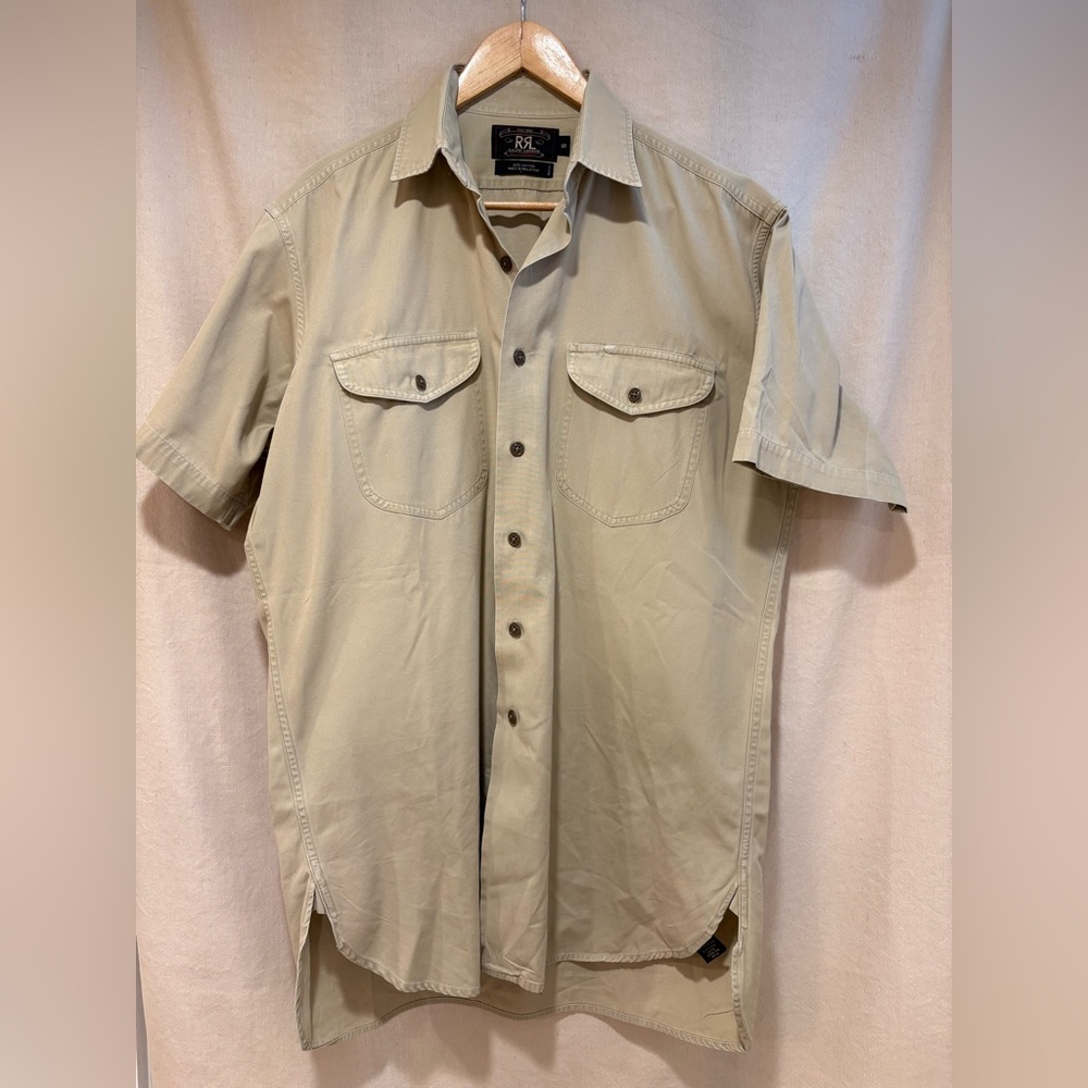 RRL Ralph Lauren vintage army-style cotton shirt - rare!